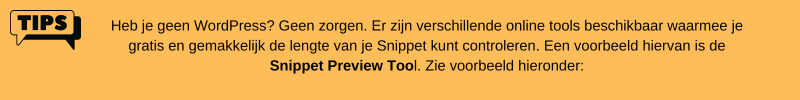 Attentieblok over SNIPPET TOOL